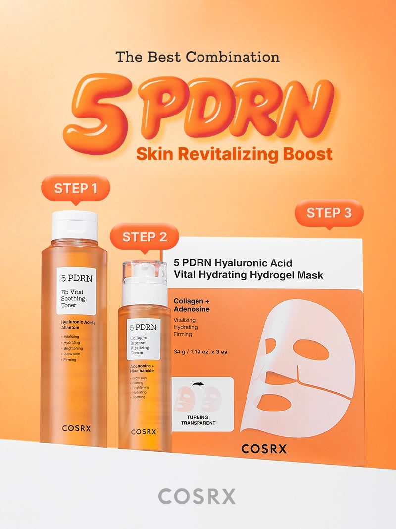 COSRX 5 PDRN Hyaluronic Acid Vital Hydrating Hydrogel Mask – COSRX