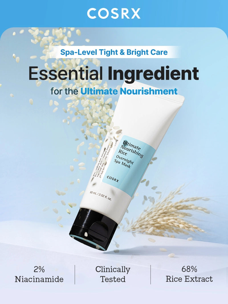 COSRX Ultimate Nourishing Rice Spa Overnight Mask, 60ml / 2.03 fl