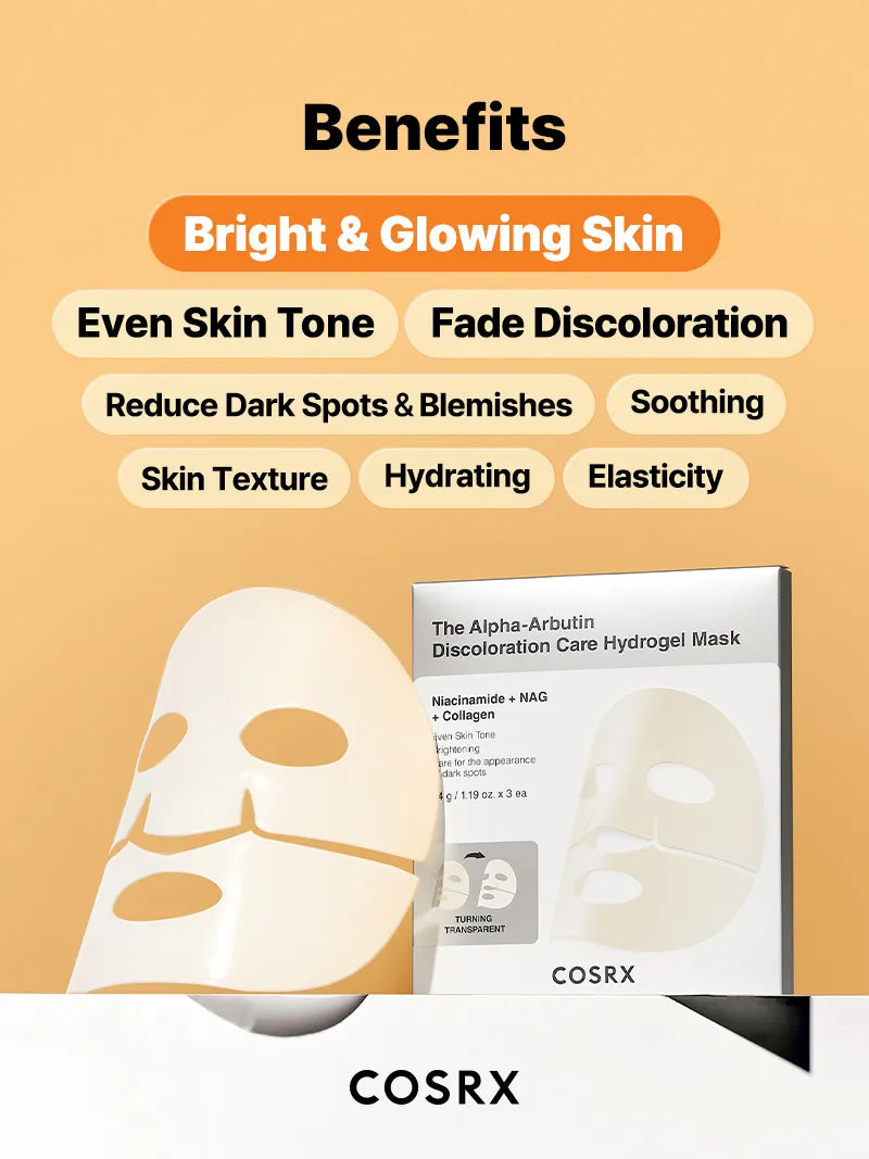 COSRX The Alpha-Arbutin Discoloration Care Hydrogel Mask – COSRX