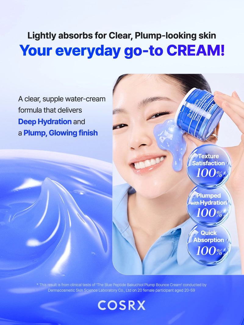 COSRX The Blue Peptide Bakuchiol Plump Bounce Cream – COSRX Official
