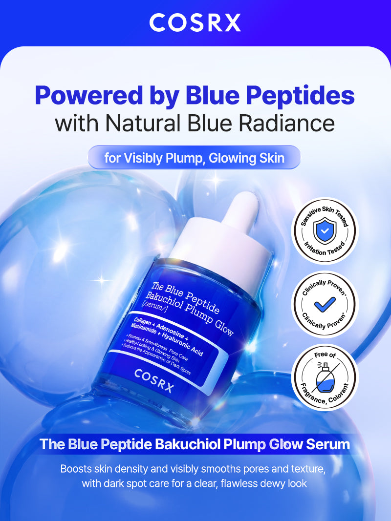 COSRX The Blue Peptide Bakuchiol Plump Glow Serum – COSRX Official