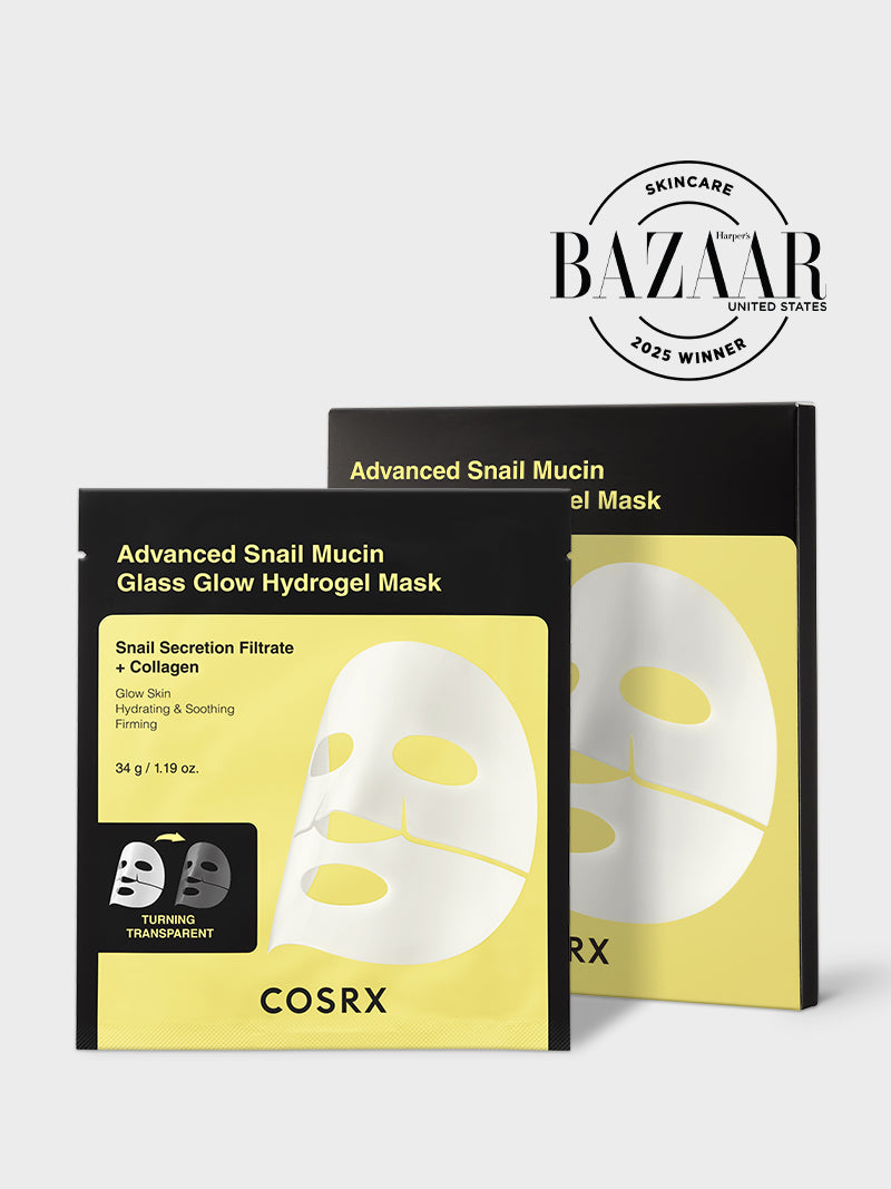 COSRX Advanced Snail Mucin Glass Glow Hydrogel Mask (3 ea)