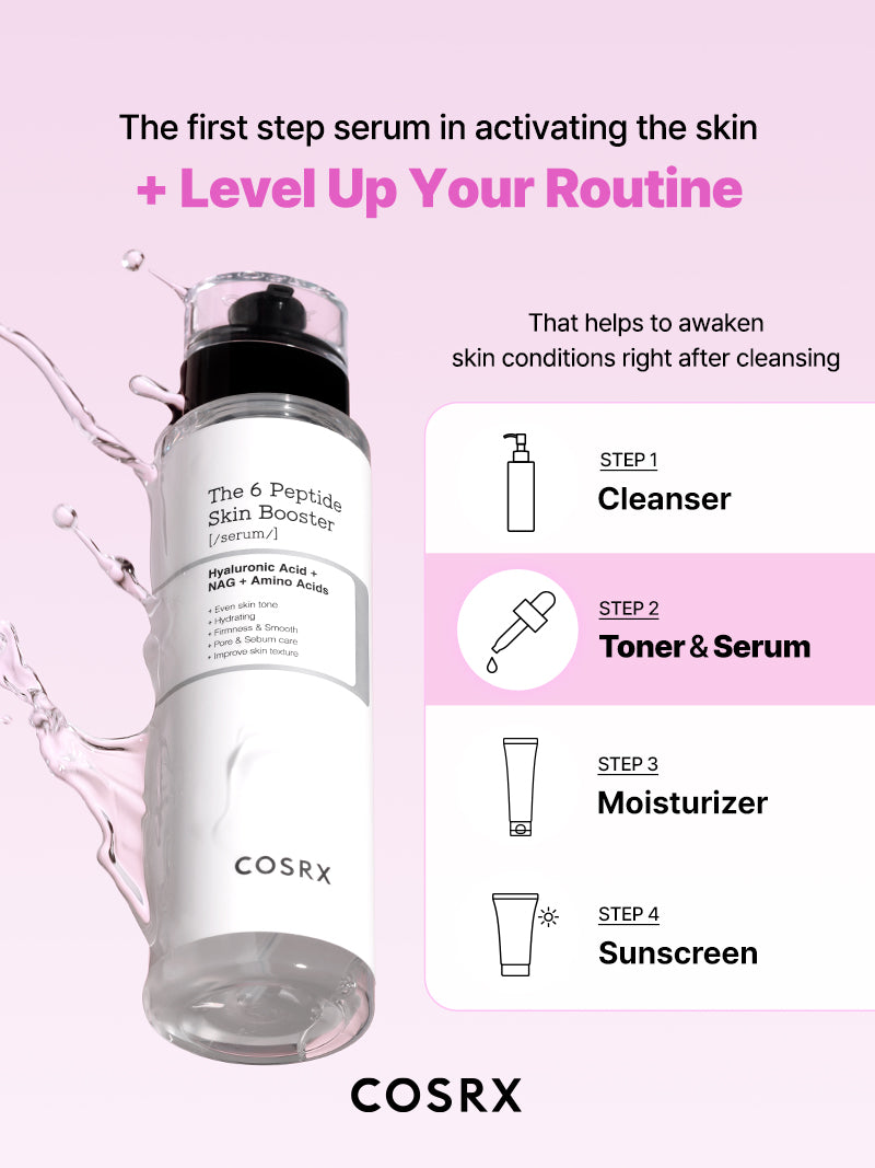 新品 未開封 COSRX 6点セット The 6 Peptide Skin Booster Serum – COSRX Official