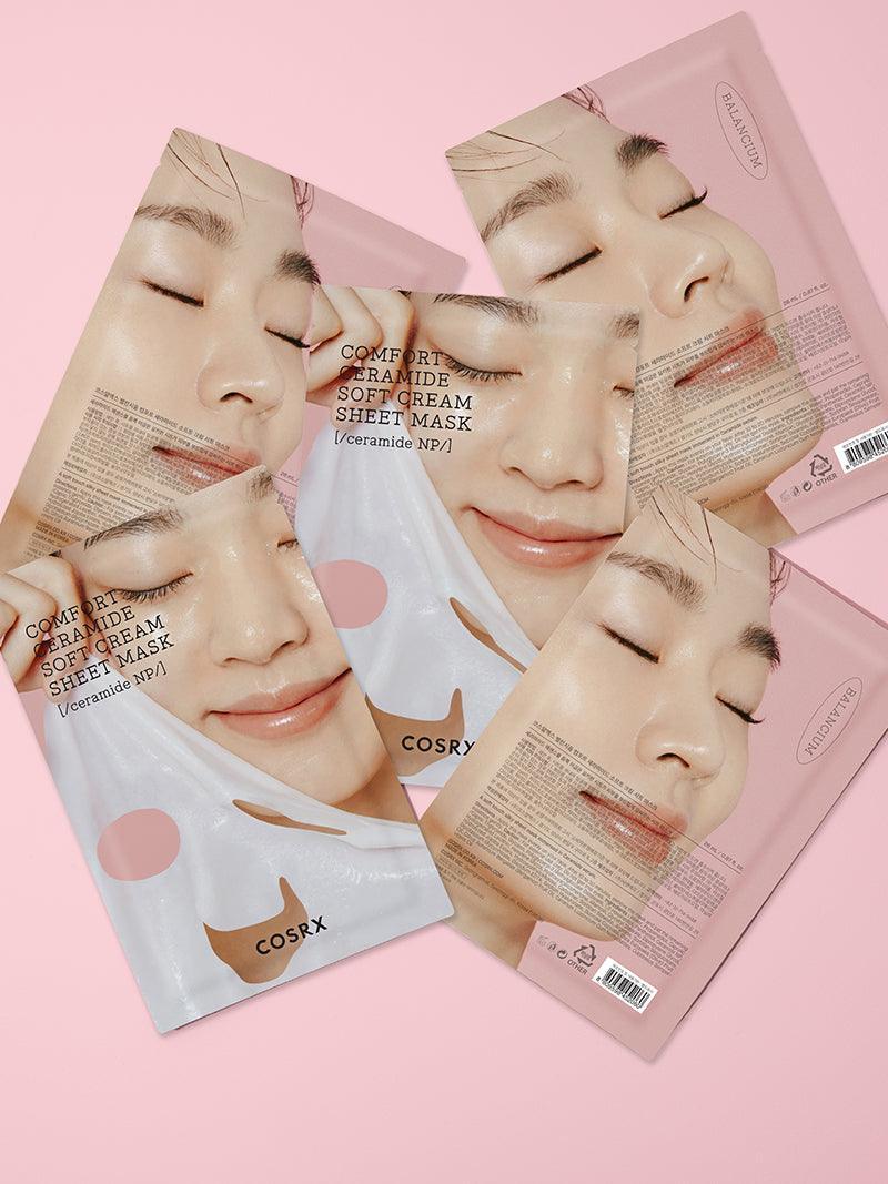 Comfort Ceramide Soft Cream Sheet Mask, 26ml, 0.87 FL.OZ | COSRX