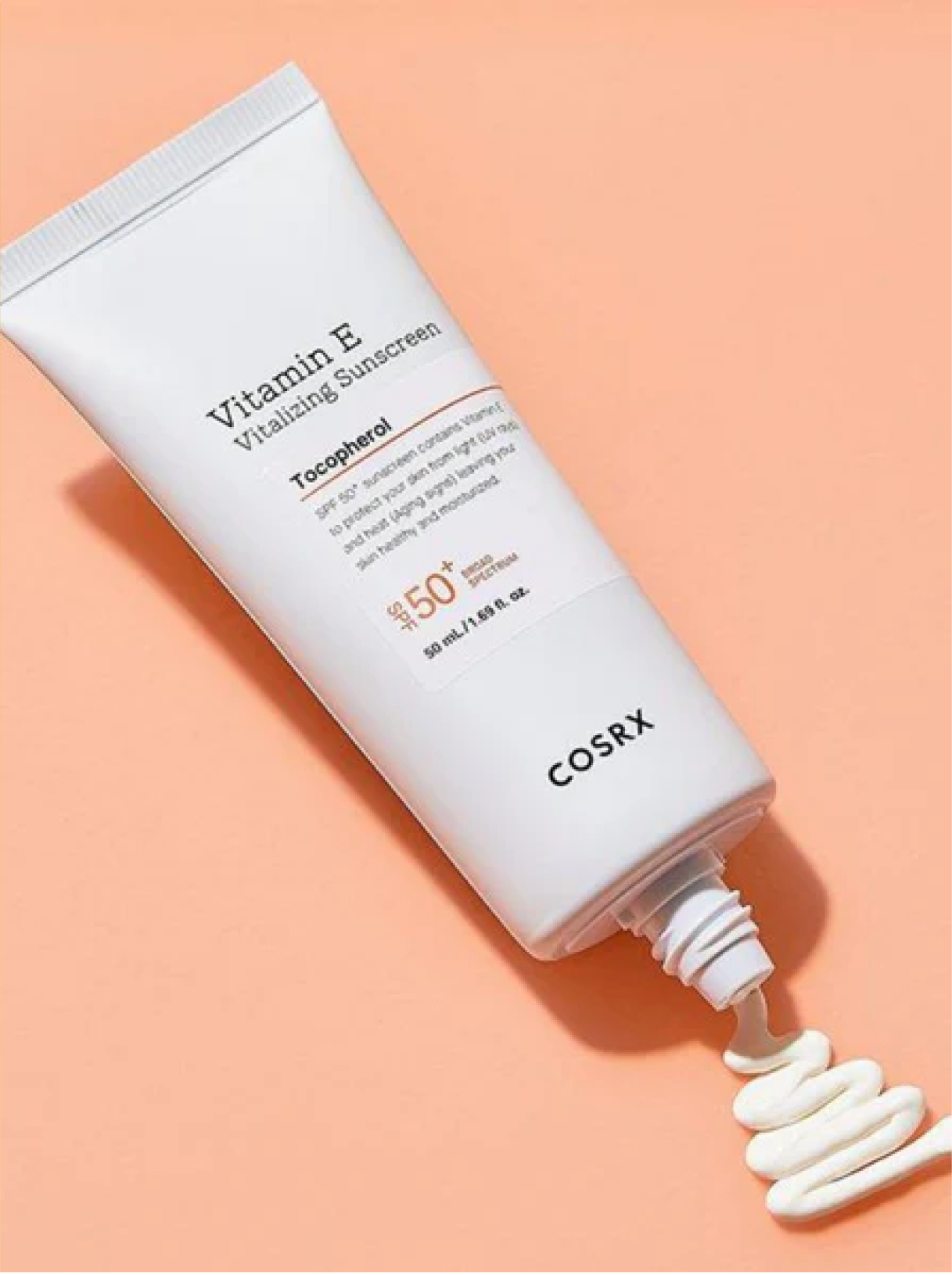 COSRX Vitamin E Sunscreen SPF 50+ | Dewy Finish, No White Cast COSRX Vitamin E Sunscreen SPF 50+ | Dewy Finish, No White Cast