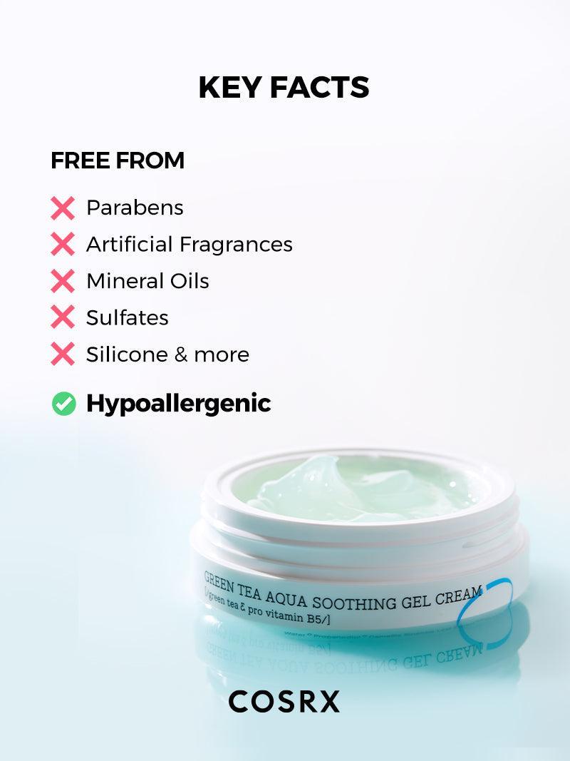 COSRX Hydrium Green Tea Aqua Soothing Gel Cream | COSRX.COM
