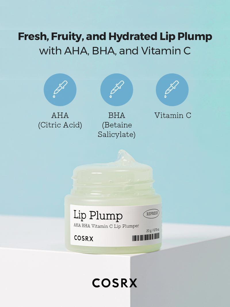 cosrx aha bha vitamin c lip plumper Refresh AHA BHA Vitamin C Lip Plumper