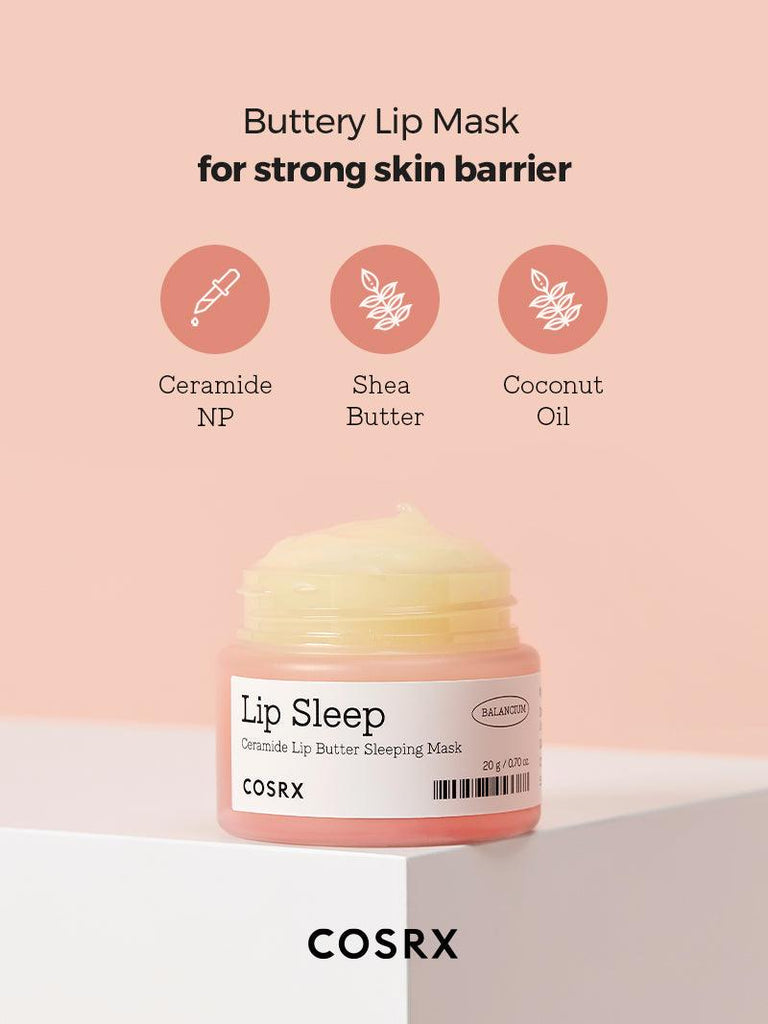 Lip Sleep - Balancium Ceramide Lip Butter Sleeping Mask - COSRX Official