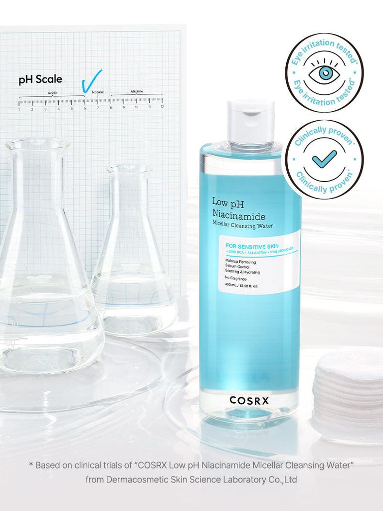 Low pH Niacinamide Micellar Cleansing Water - COSRX Official