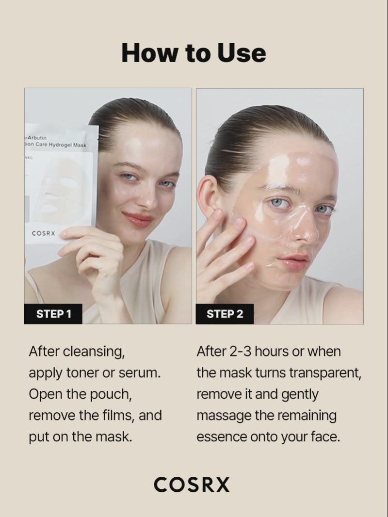 COSRX The Alpha-Arbutin Discoloration Care Hydrogel Mask – COSRX