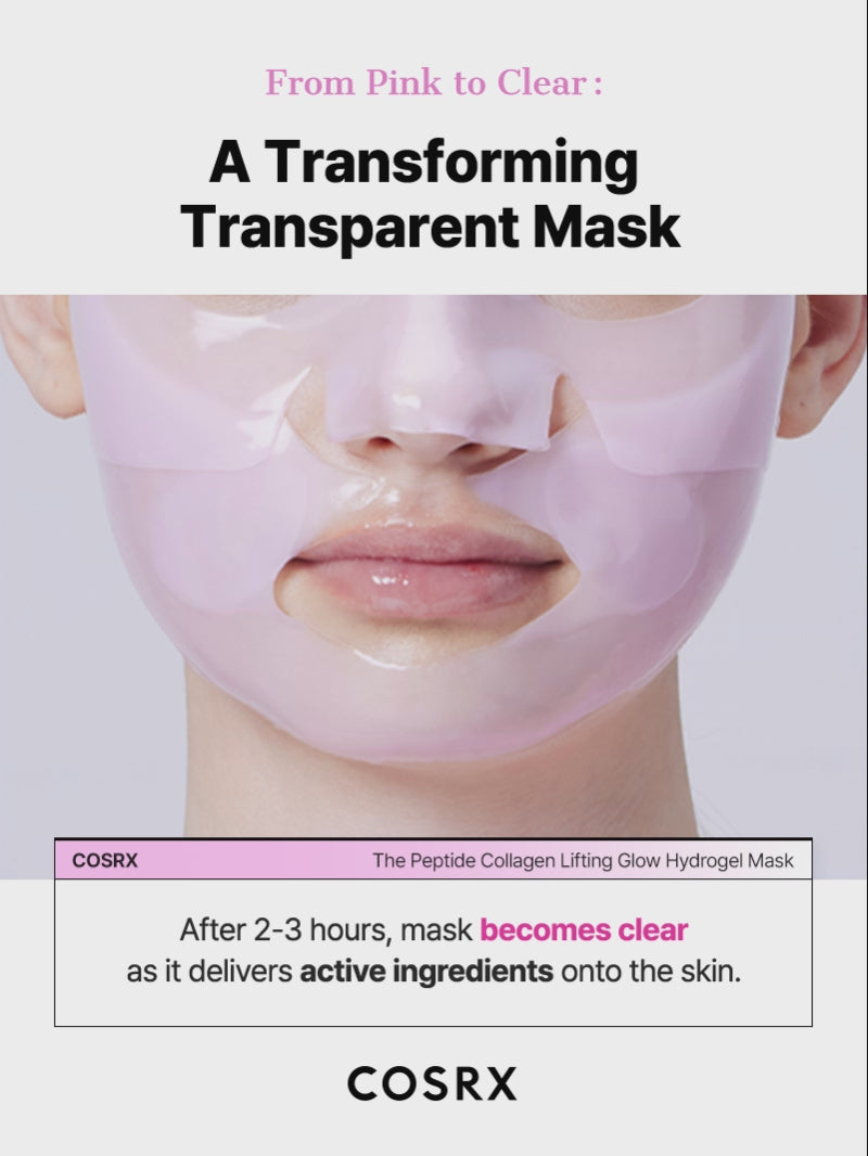 COSRX The Peptide Collagen Lifting Glow Hydrogel Mask – COSRX Official