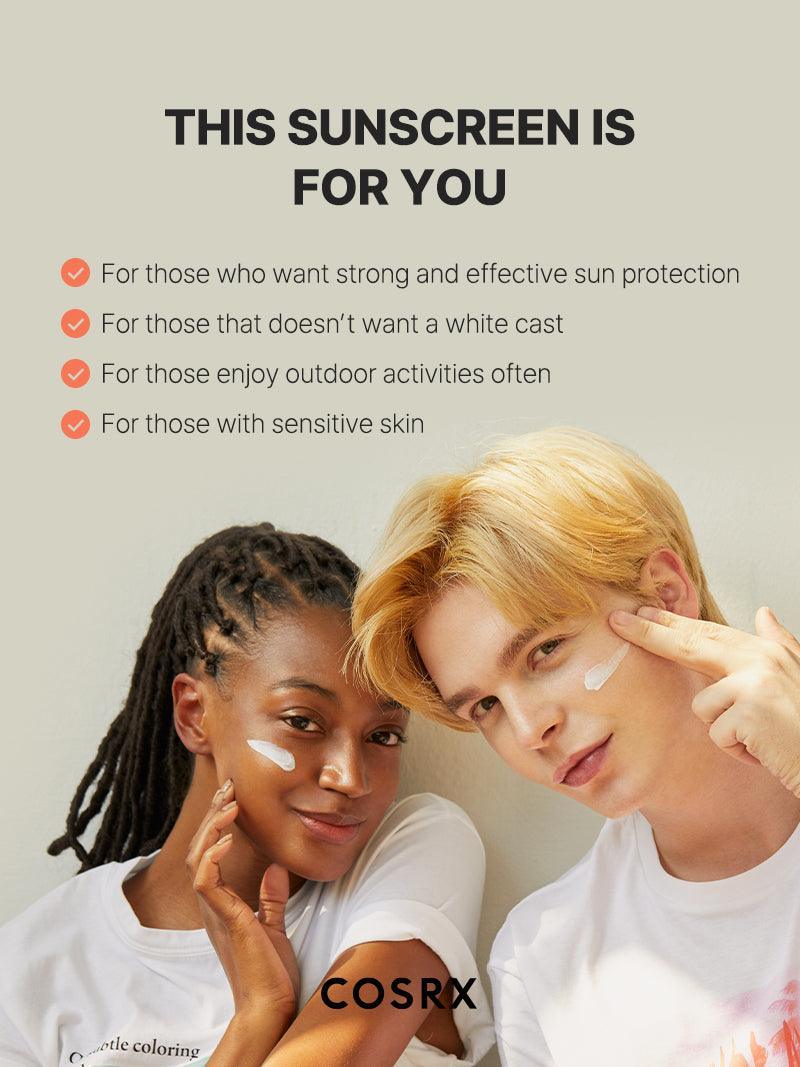 COSRX Vitamin E Sunscreen SPF 50+ | Dewy Finish, No White Cast